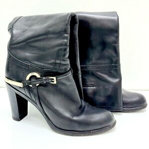 Christian Dior Black Leather Boots, size 37